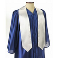 Extra Long White Graduation Sash - 5"x72"